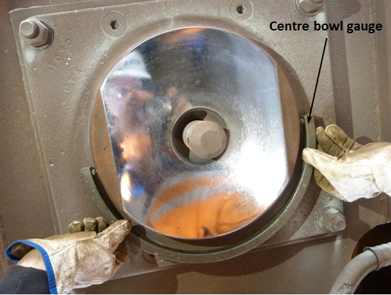 Figure 3: Gauging of centre bowl, wagon WOE33548K